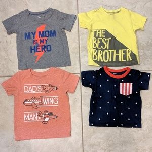 Carter's set of 4 boys t shirts